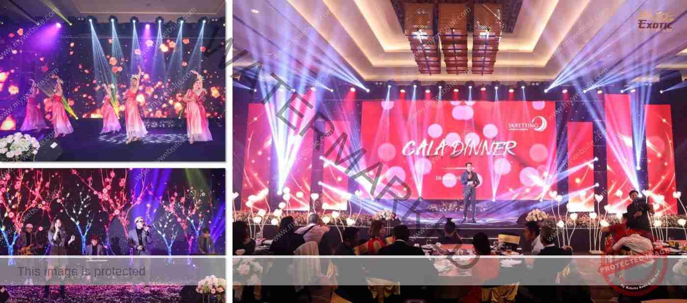 Gala dinner của công ty là bữa tiệc được tổ chức trong nhà hoặc ngoài trời, để kỷ niệm thành tích, khen thưởng thành công hay đơn giản là gắn kết và mang lại niềm vui cho những người tham gia. Nó thường bao gồm một bữa ăn, có thể theo phong cách phục vụ set menu hay buffet, cùng chương trình giải trí, có thể lồng ghép vinh danh & trao thưởng thưởng với một chủ đề cụ thể. Việc chọn đúng chủ đề và tạo đúng key moment sẽ quyết định hiệu quả và lưu lại ấn tượng khó quên của sự kiện. Với nhiều trò chơi vui nhộn, các cuộc tranh tài khơi dậy sự phấn khích của cả cá nhân và nhóm để nâng cao tinh thần đồng đội và sự đoàn kết. Xuyên suốt chuỗi hoạt động, người tham gia sẽ giao lưu và gắn kết với nhau hơn vì một mục tiêu chung.