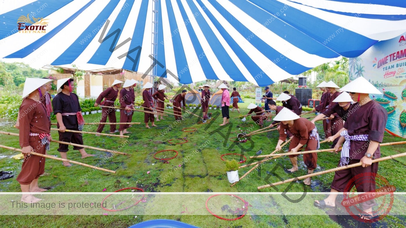 Team Building Doanh nghiệp tại làng hoa Sa Đéc